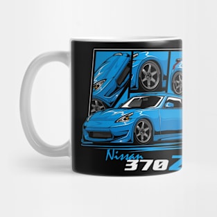 Blue Nissan 370z JDM Car Mug